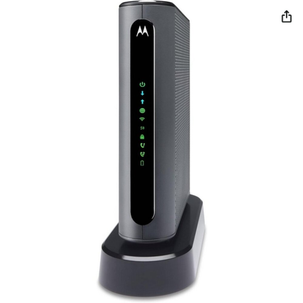 MOTOROLA MT7711 24X8 Cable Modem/Router with 2 Phone Ports, DOCSIS 3.0 Modem EUC